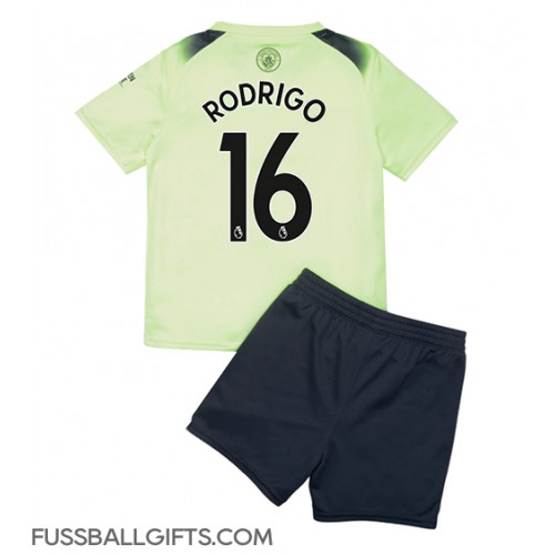 Manchester City Rodri Hernandez #16 Fußballbekleidung 3rd trikot Kinder 2022-23 Kurzarm (+ kurze hosen)